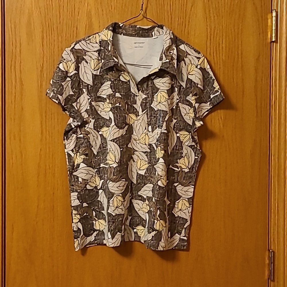 Croft & Barrow Floral Short Sleeve Top